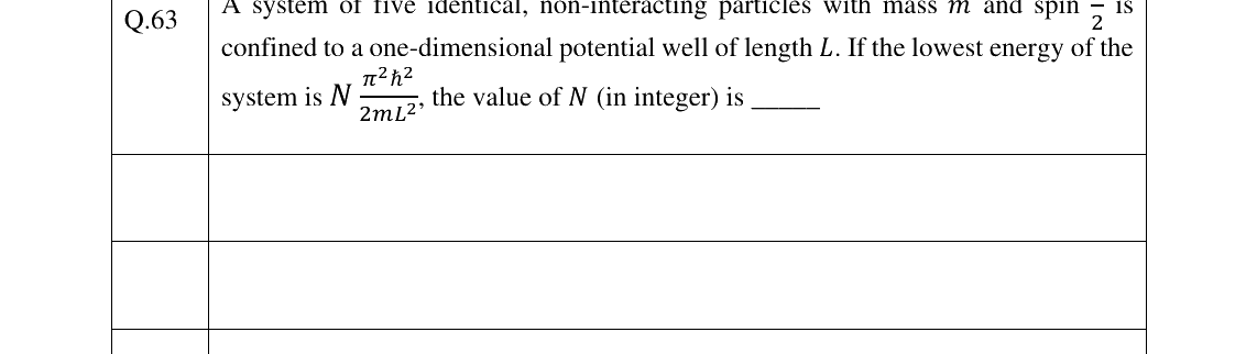 GATE 2025 PH question 63