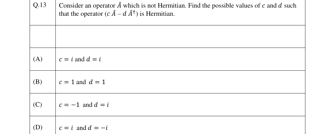 GATE 2026 PH question 13