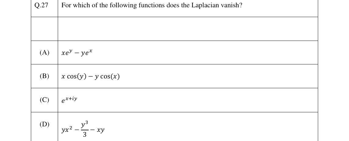 GATE 2026 PH question 27