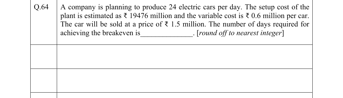 GATE 2022 PI question 64
