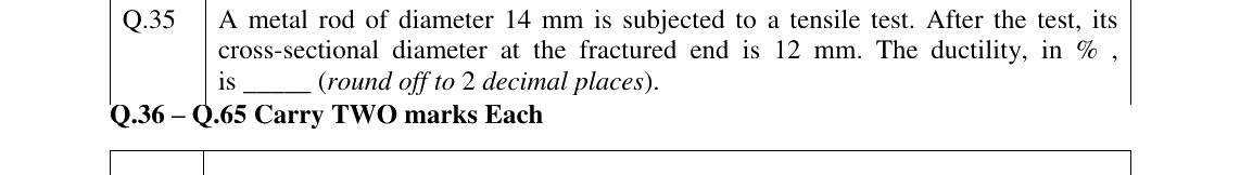 GATE 2023 PI question 35