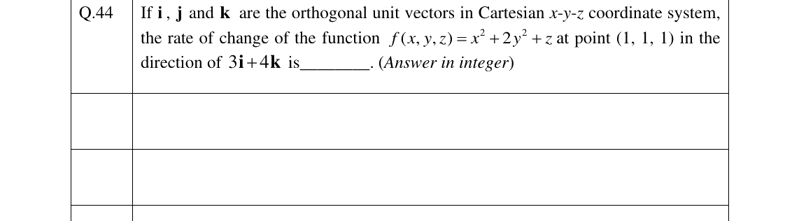 GATE 2025 PI question 44