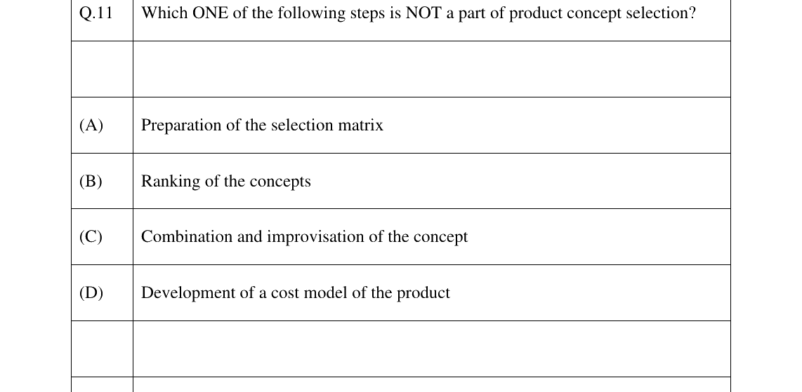 GATE 2026 PI question 11
