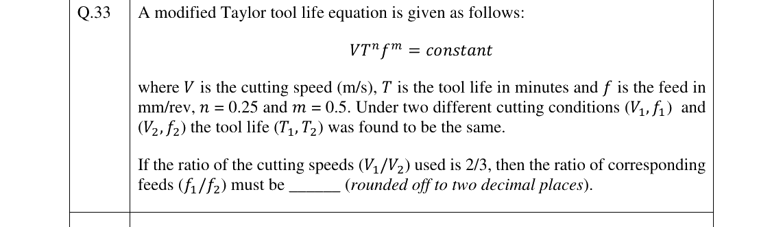 GATE 2026 PI question 33