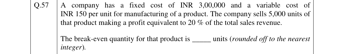 GATE 2026 PI question 57