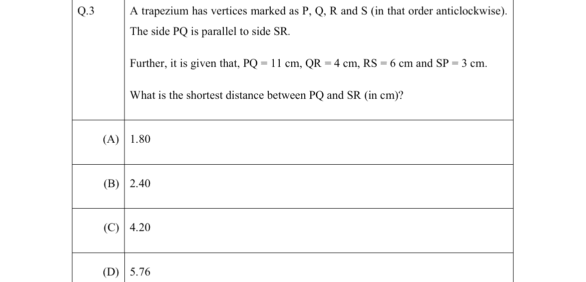 GATE 2022 ST question 3