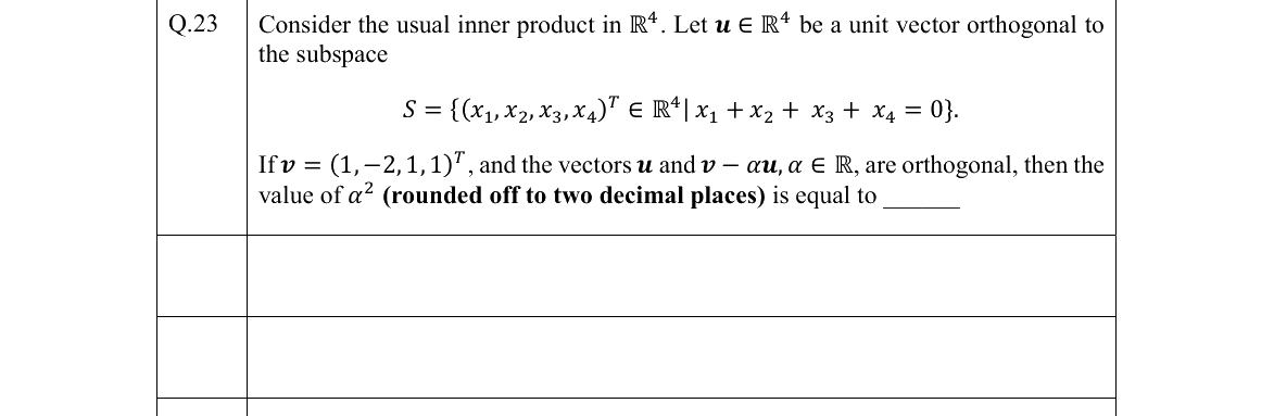 GATE 2022 ST question 23