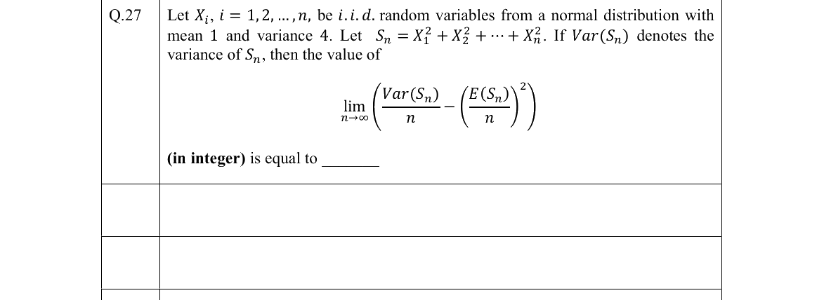GATE 2022 ST question 27