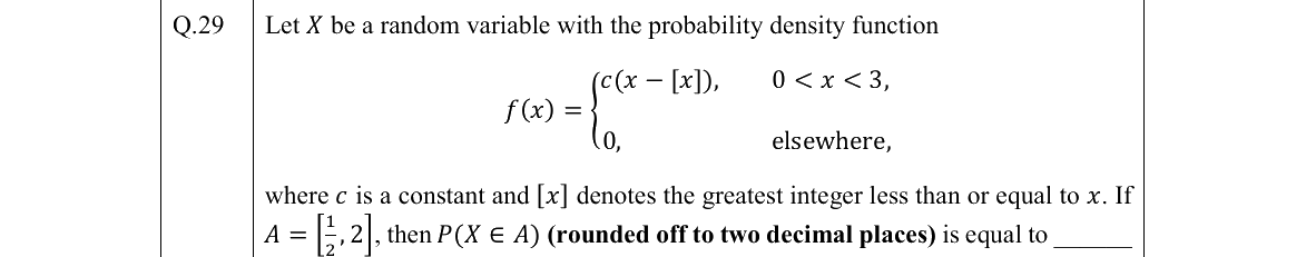 GATE 2022 ST question 29