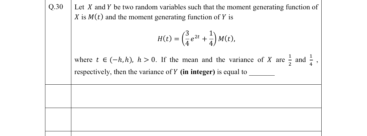 GATE 2022 ST question 30