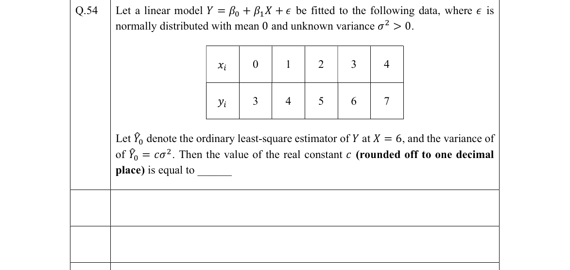 GATE 2022 ST question 54