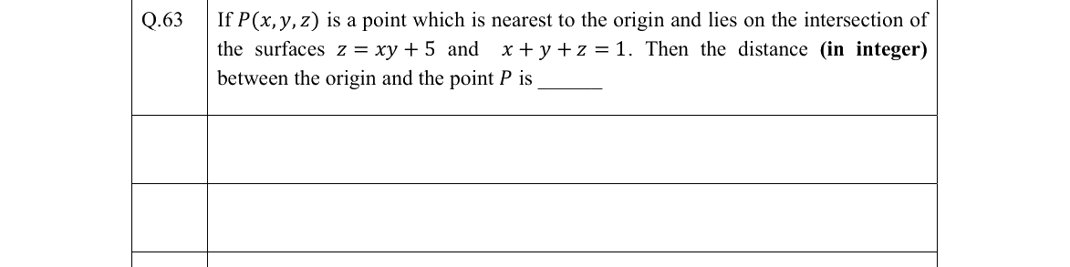 GATE 2022 ST question 63