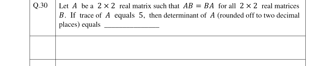 GATE 2023 ST question 30