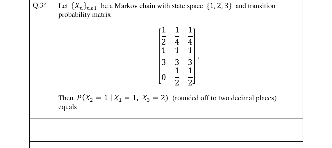 GATE 2023 ST question 34