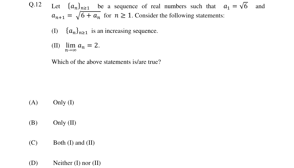 GATE 2024 ST question 12