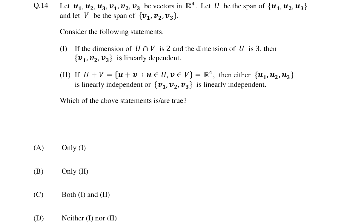 GATE 2024 ST question 14