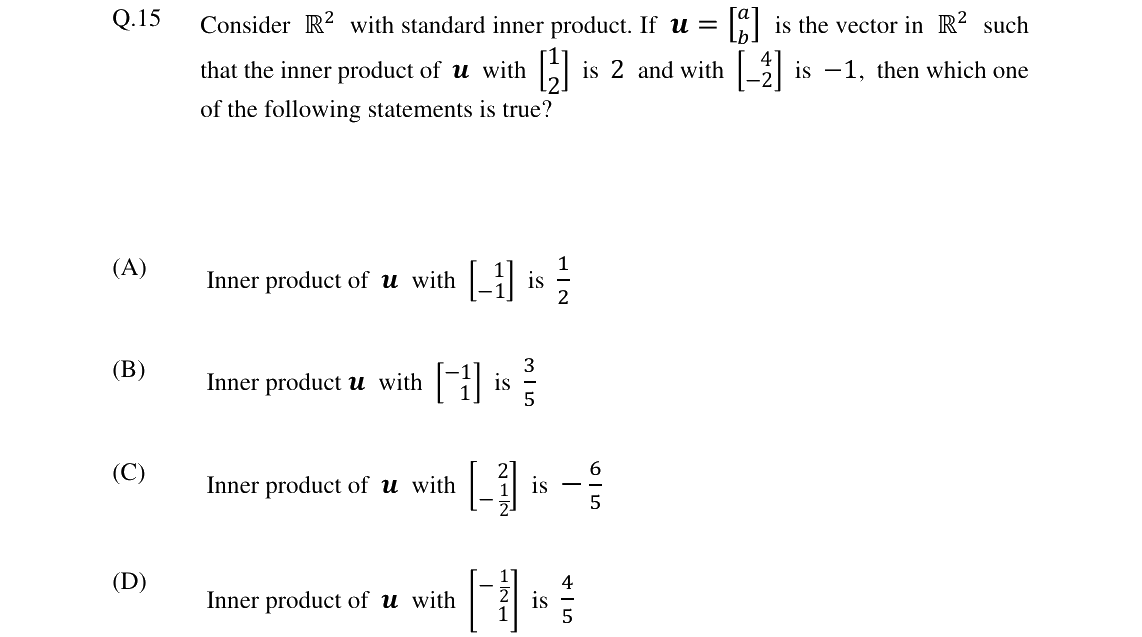 GATE 2024 ST question 15