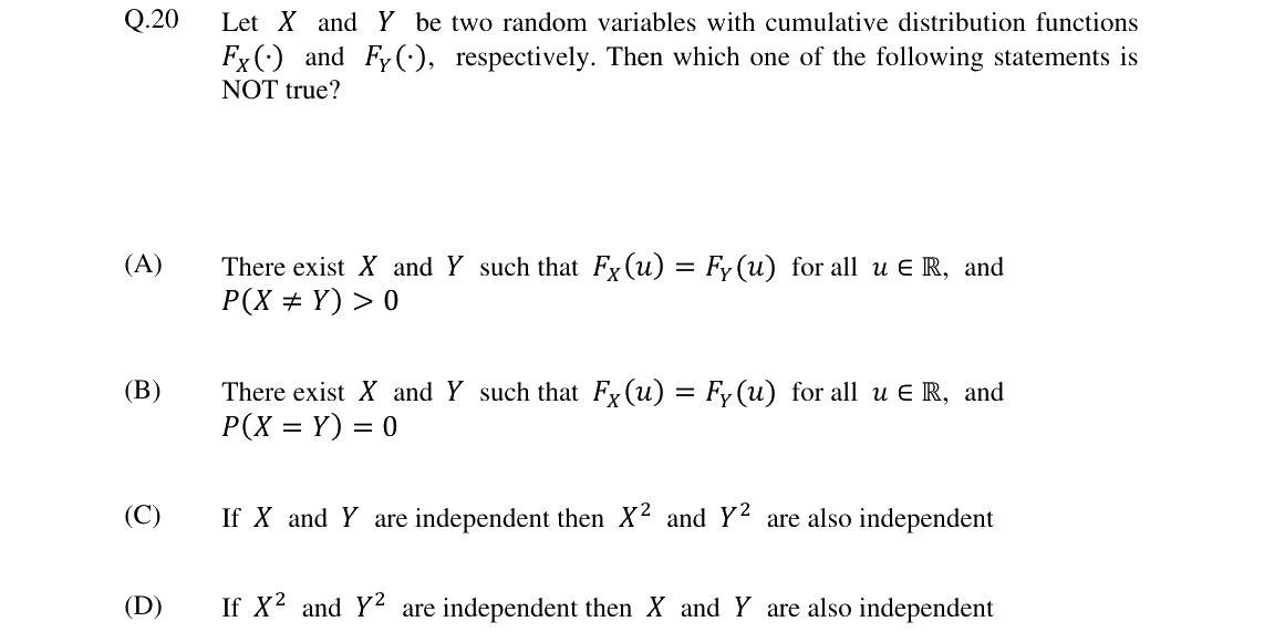 GATE 2024 ST question 20