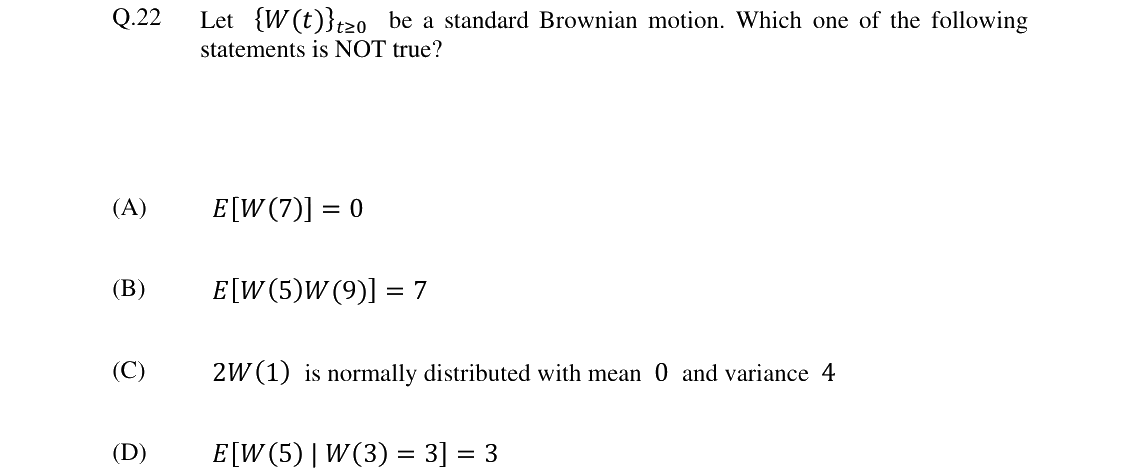 GATE 2024 ST question 22