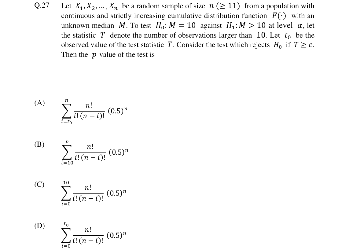 GATE 2024 ST question 27