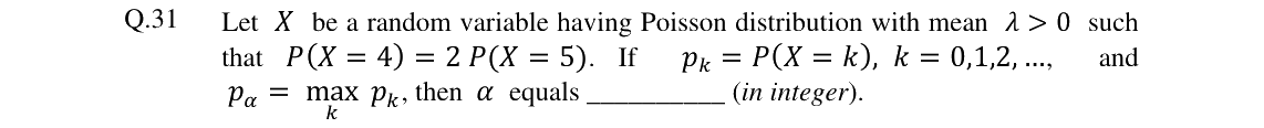GATE 2024 ST question 31