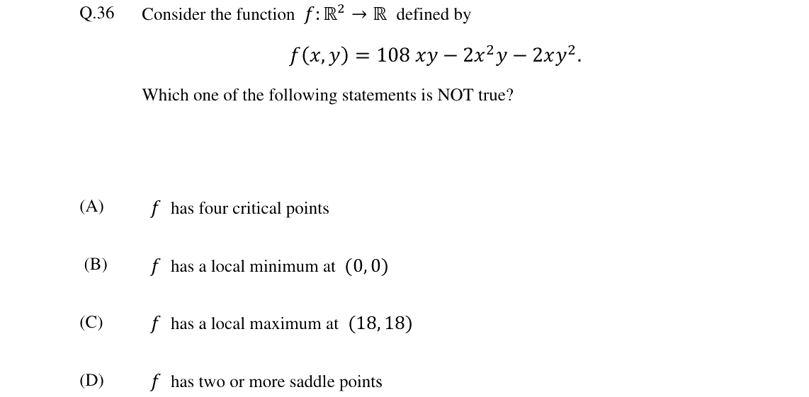 GATE 2024 ST question 36