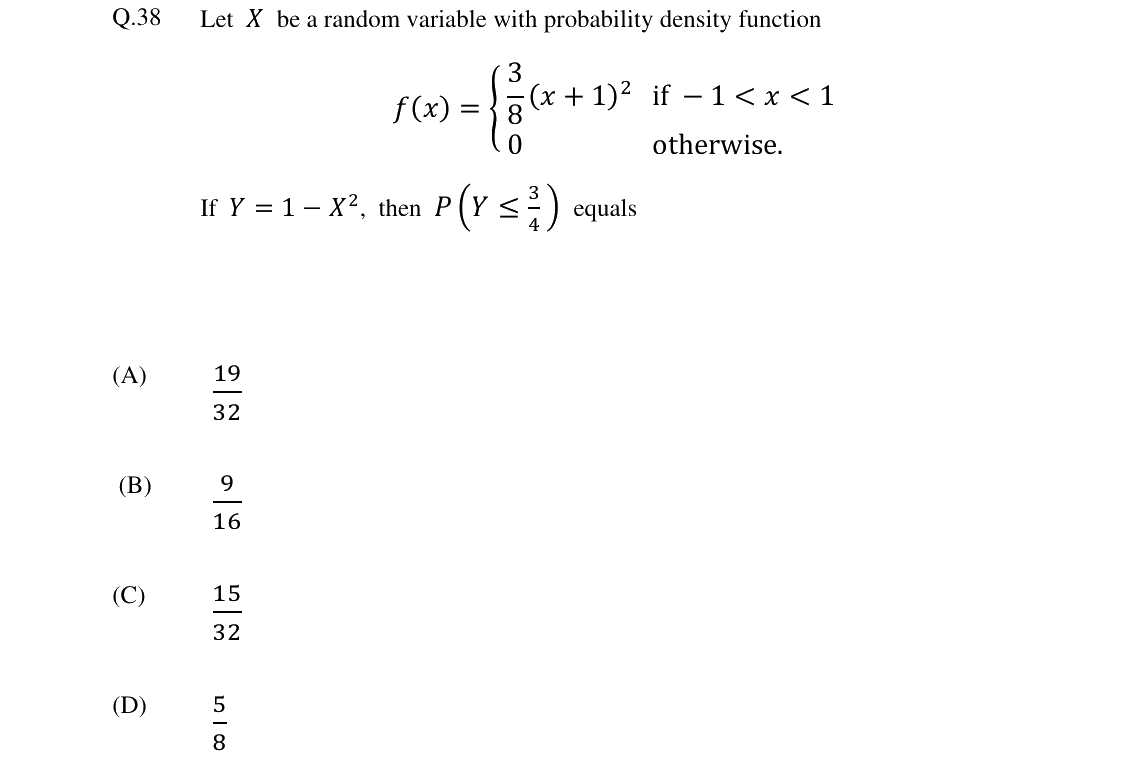 GATE 2024 ST question 38
