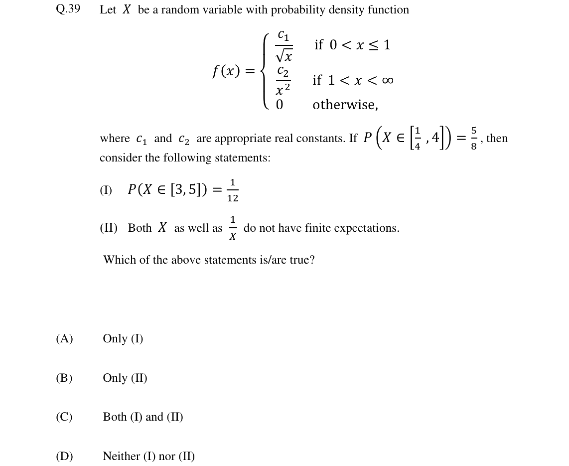 GATE 2024 ST question 39