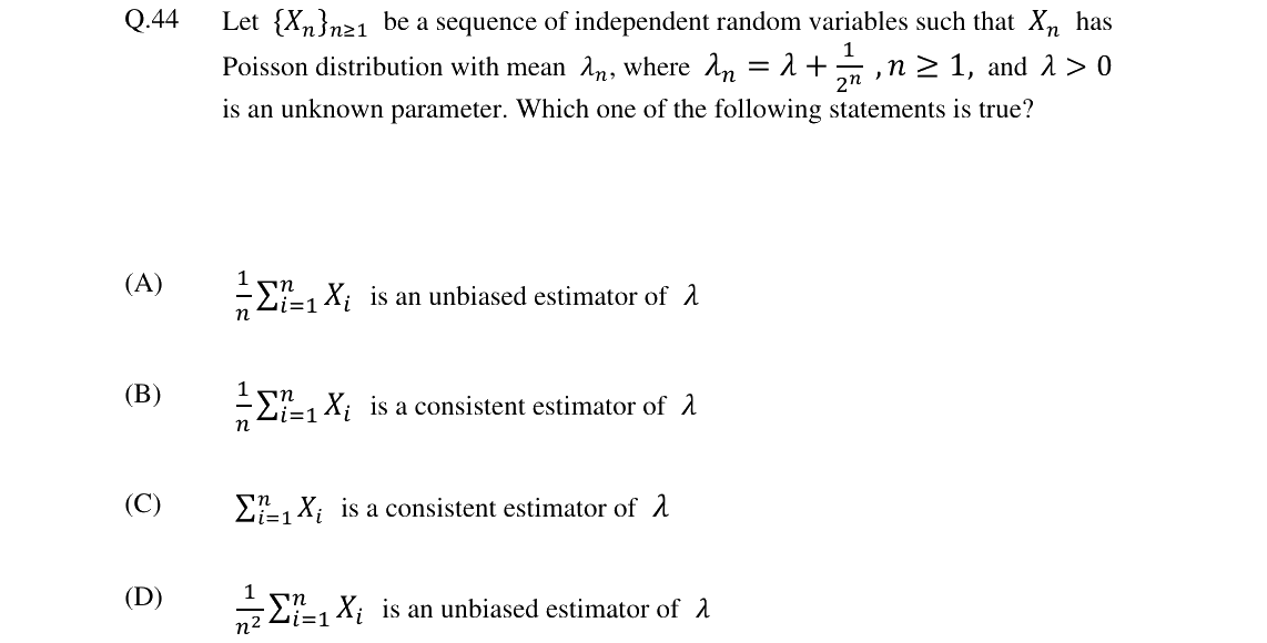 GATE 2024 ST question 44