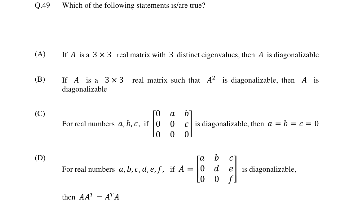 GATE 2024 ST question 49