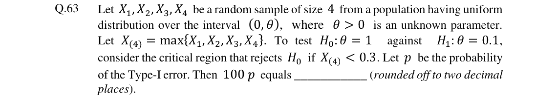 GATE 2024 ST question 63
