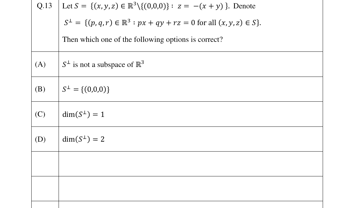 GATE 2025 ST question 13