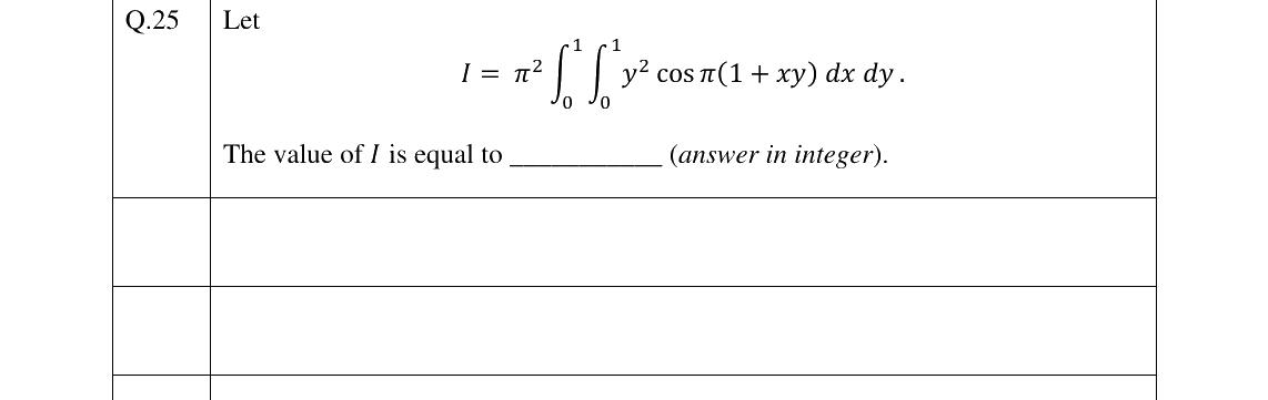 GATE 2025 ST question 25