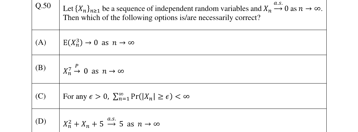 GATE 2025 ST question 50