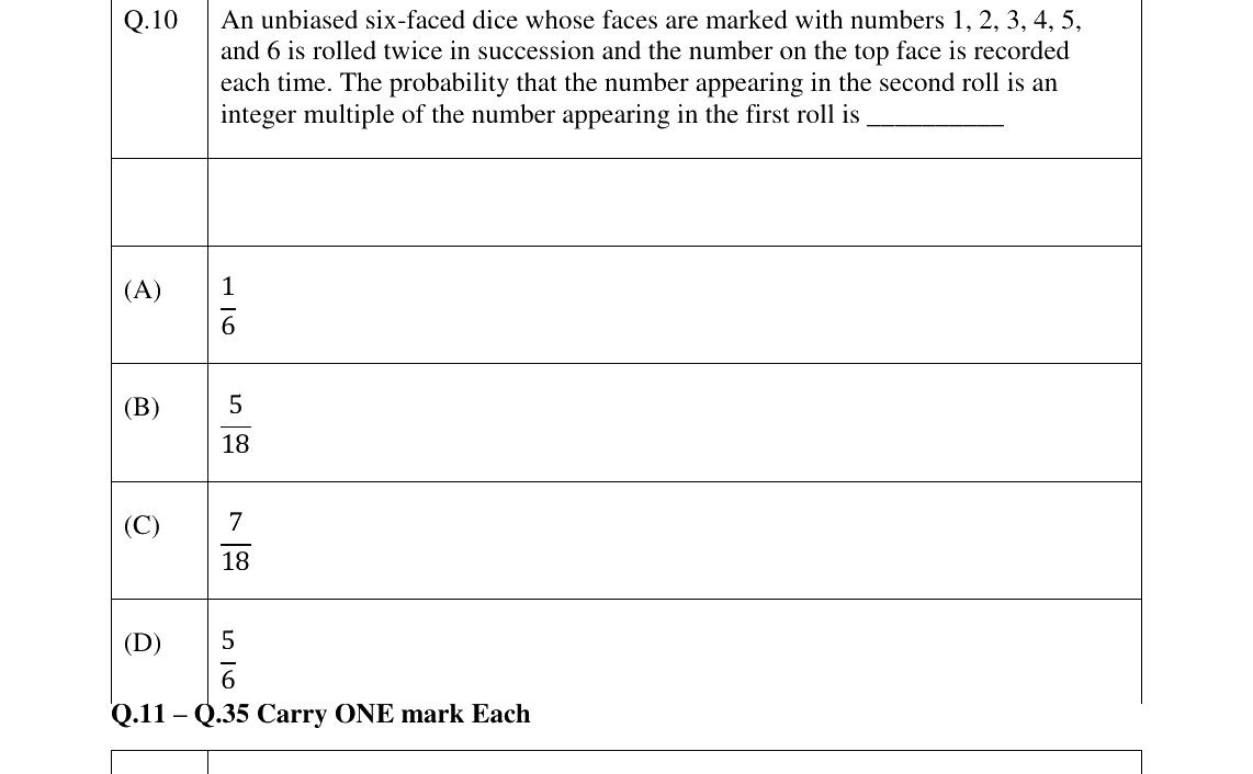 GATE 2026 ST question 10