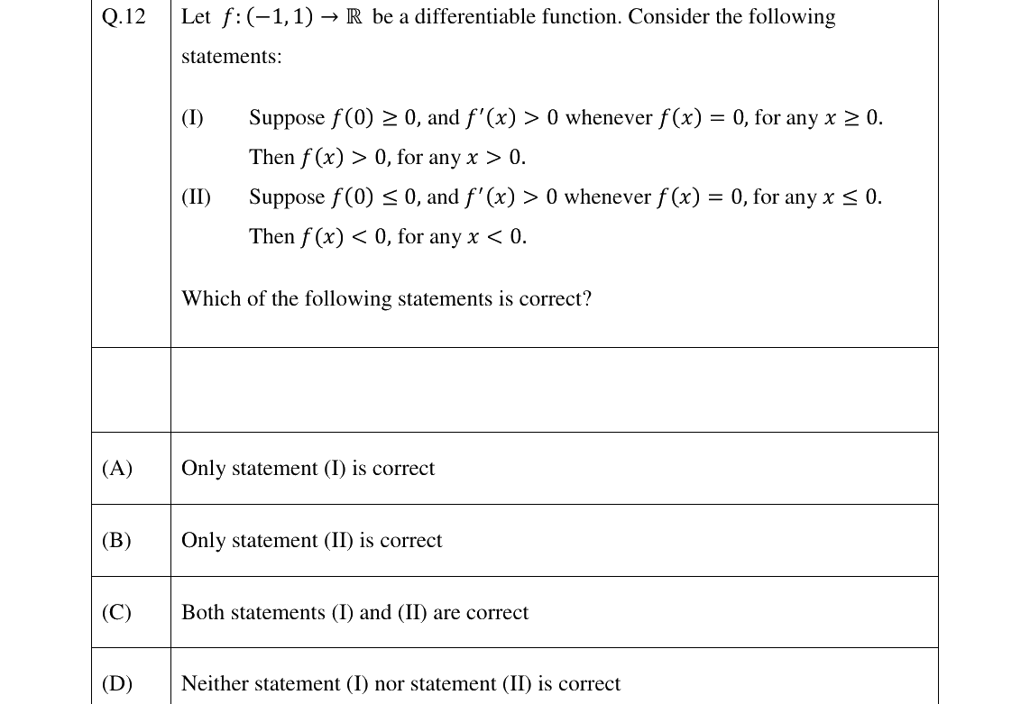 GATE 2026 ST question 12