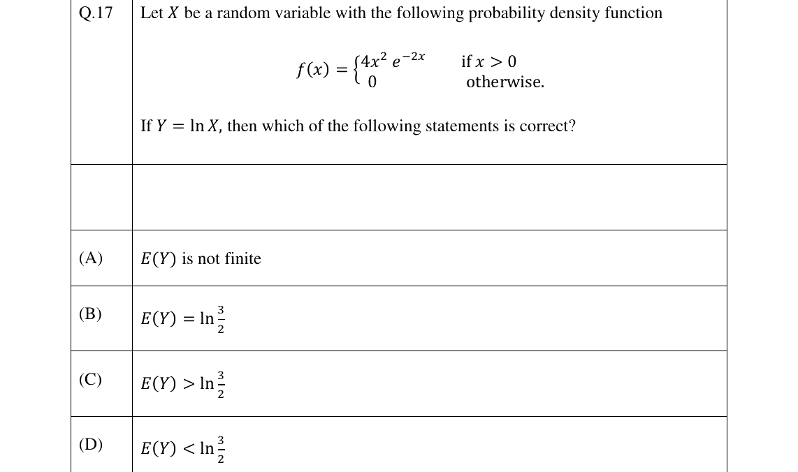 GATE 2026 ST question 17