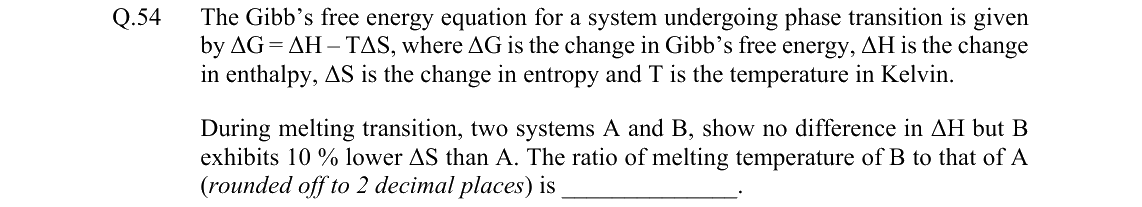 GATE 2022 TF question 54