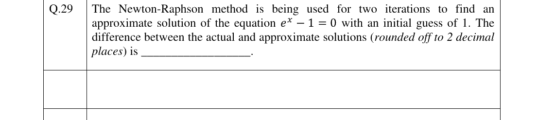 GATE 2023 TF question 29