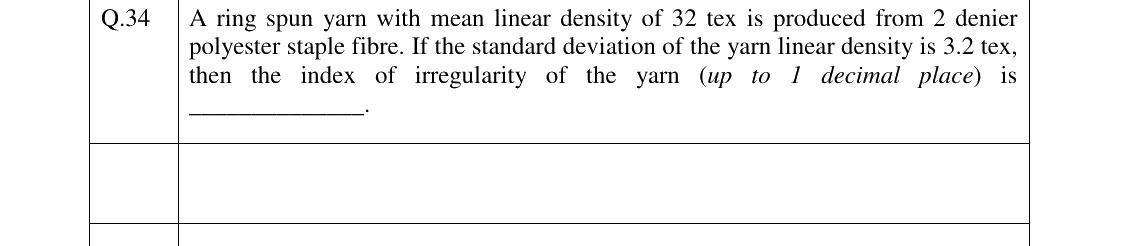 GATE 2023 TF question 34