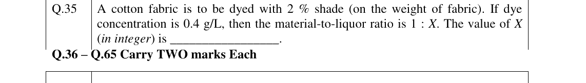 GATE 2023 TF question 35