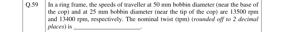 GATE 2023 TF question 59