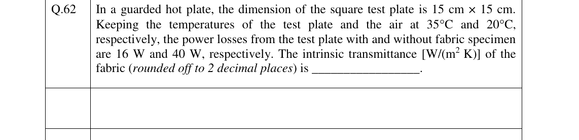 GATE 2023 TF question 62
