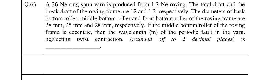 GATE 2023 TF question 63