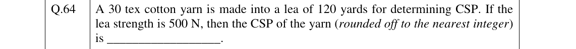 GATE 2023 TF question 64