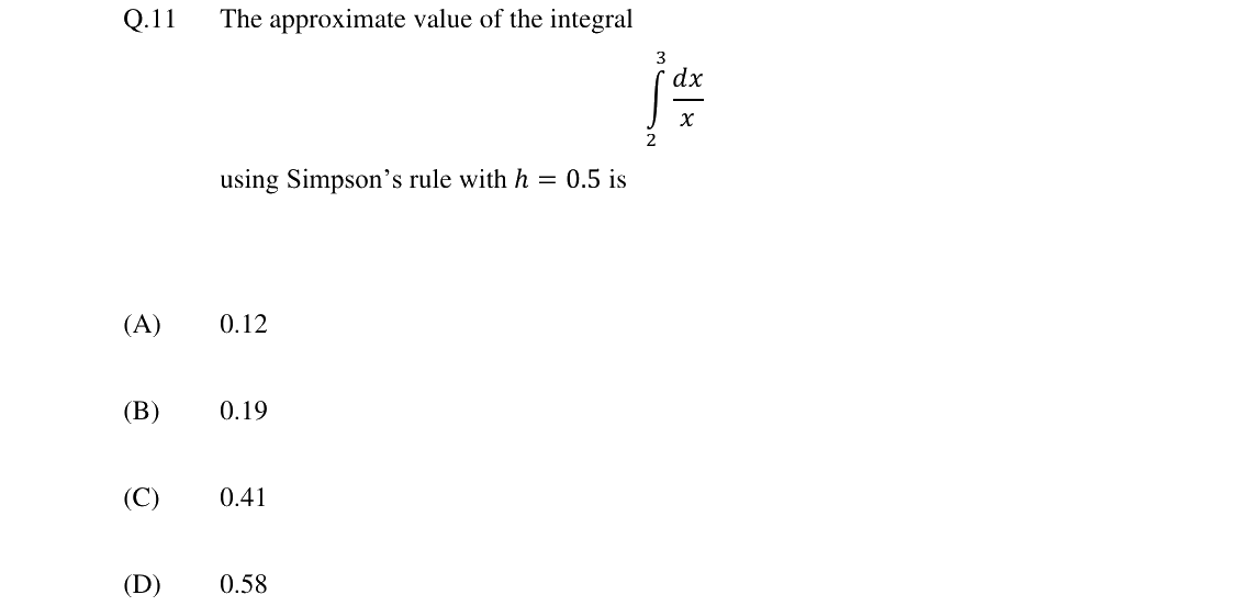 GATE 2024 TF question 11