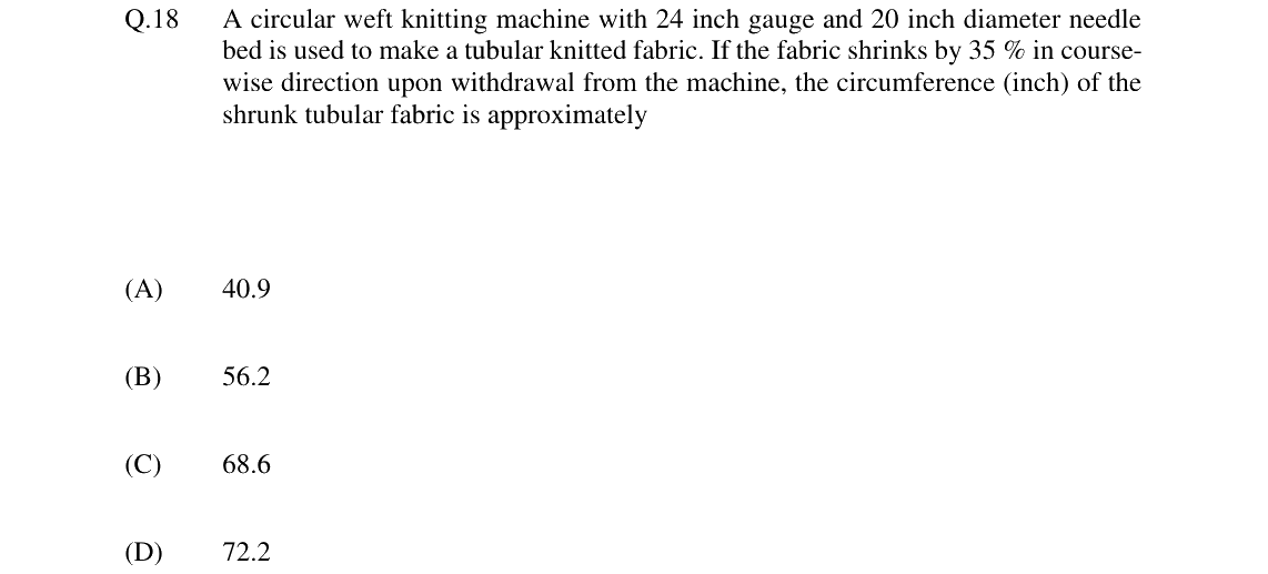 GATE 2024 TF question 18