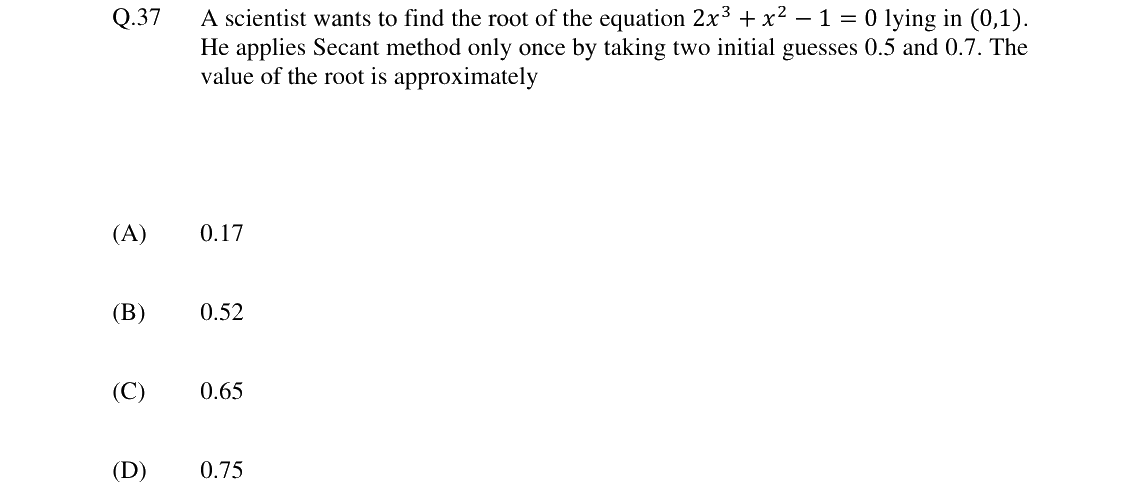 GATE 2024 TF question 37