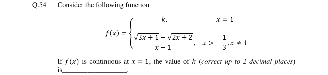 GATE 2024 TF question 54