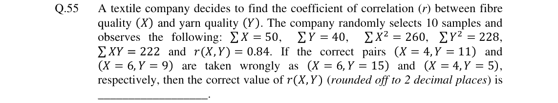 GATE 2024 TF question 55